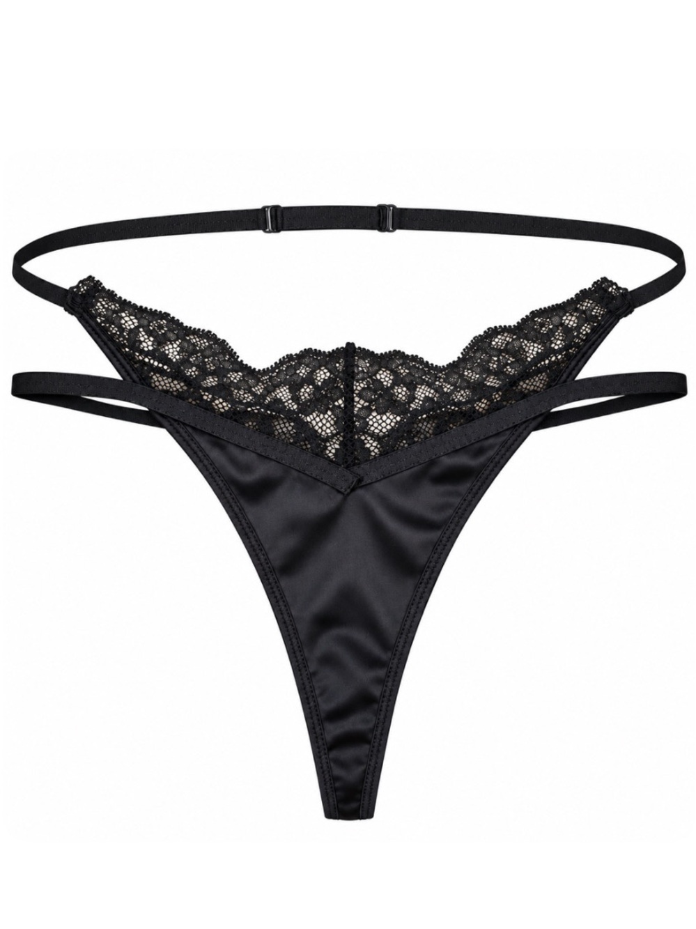 Fashion Nova Black Lace Thong